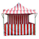 10' x 10' 50mm Speedy Pop-up Party Tent with Sidewalls, Red and White