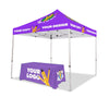 Image of 10x10 Custom Canopy Tent w/ Back Wall & Table Cover