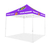 Image of 10x10 Custom Canopy Tent w/ Back Wall & Table Cover