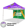 Image of 10x10 Custom Canopy Tent w/ Back Wall & Table Cover
