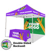 Image of 10x10 Custom Canopy Tent w/ Back Wall & Table Cover