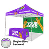 Image of 10x10 Custom Canopy Tent w/ Back Wall & Table Cover