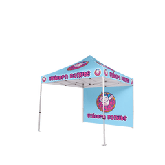 Custom Canopy Tent with Back Wall