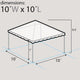 10' x 10' Premium West Coast Frame Party Tent - Black Canopy Tent for Events