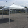 Image of 10x10 white Premium frame tent installed on Blacktop