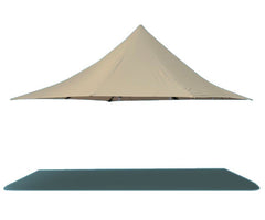 10' x 10' 50mm Speedy Fly Tent Top - Beige