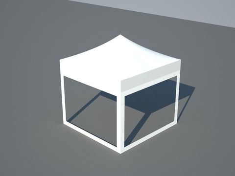 10' x 10' 50mm Speedy Tent Sidewall Kit, Clear