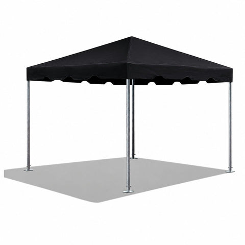 10' x 10' Premium West Coast Frame Party Tent - Black Canopy Tent for Events