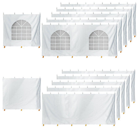 10' x 100' Party & Canopy Tent Premium Blockout Sidewall Kit
