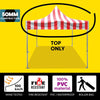 Image of 10' x 10' 50mm Speedy Tent Top - Red/White