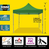 Image of 10' x 10' 50mm Speedy Pop-up Party Tent - Green