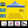 Image of 10' x 10' 50mm Speedy Tent - Red, White and Blue