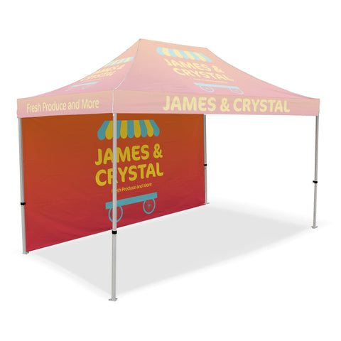 Custom Canopy Tent Full Back Wall