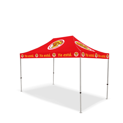 Custom Canopy Tent with Full Back & Half Side Walls