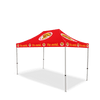 Image of Custom Canopy Tent with Full Back & Half Side Walls