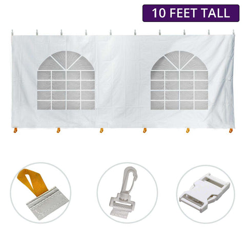10' x 20' Party & Canopy Tent Standard Cathedral Sidewall