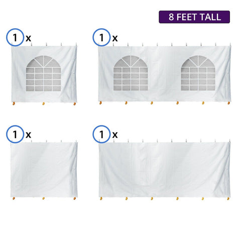 10' x 20' Standard Sidewall Kit for 8' Tent Sides