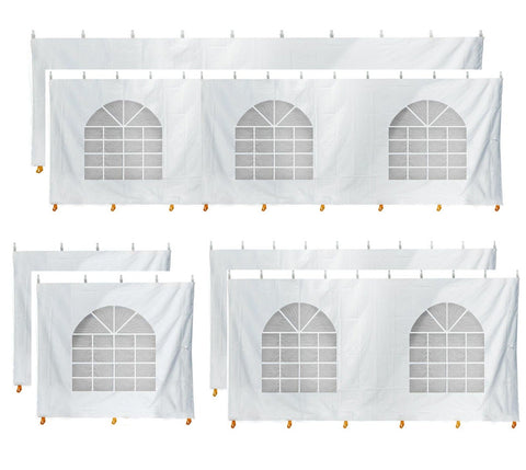10' x 50' Party & Canopy Tent Premium Blockout Sidewall Kit