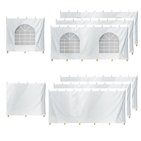 10' x 60' Party & Canopy Tent Premium Blockout Sidewall Kit