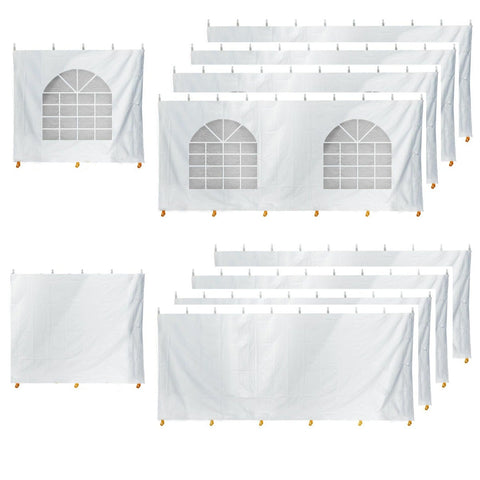 10' x 80' Party & Canopy Tent Premium Blockout Sidewall Kit