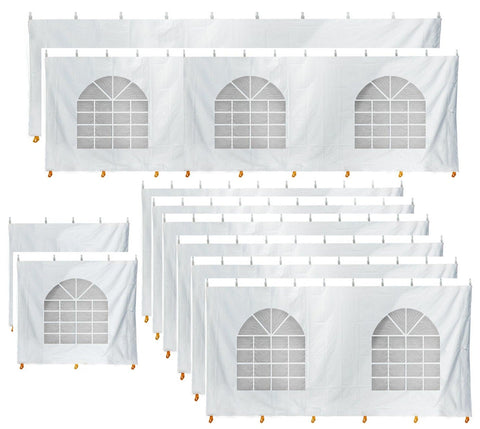 10' x 90' Party & Canopy Tent Premium Blockout Sidewall Kit
