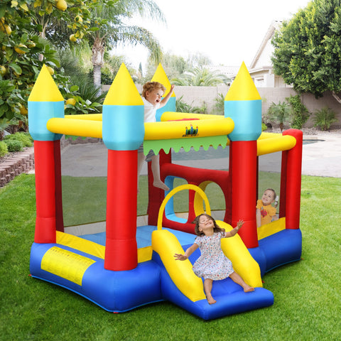 Kid's Inflatable Bouncer with Jumping Area and 480W Blower by Costway