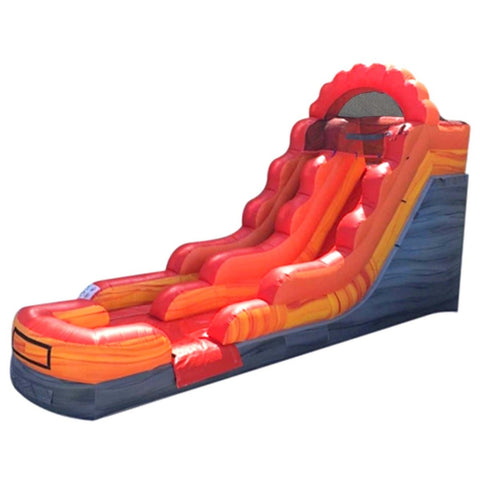 Sale on 12' Fire Red Marble Inflatable Water Slide with Blower