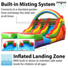 Image of 12' Rainbow Double Lane Inflatable Water Slide with Blower