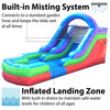 Image of 12' Retro Rainbow Inflatable Water Slide with Blower