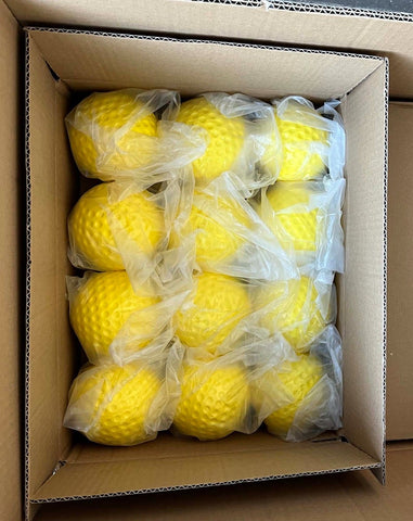 9-Inch Yellow Dimpled Baseballs, 12 Pack
