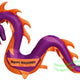 11' Air Blown Inflatable PURPLE Serpent Snake Dragon