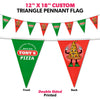 Image of Custom Double-Sided Print String Pennant Flags