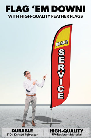 Brake Service Feather Flag