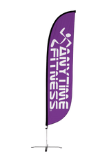 Anytime Fitness Feather Flag Purple