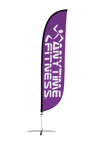 Anytime Fitness Feather Flag Purple