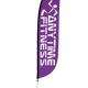 Anytime Fitness Feather Flag Purple