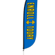 Gym Enroll Today Feather Flag Blue