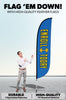 Image of Gym Enroll Today Feather Flag Blue