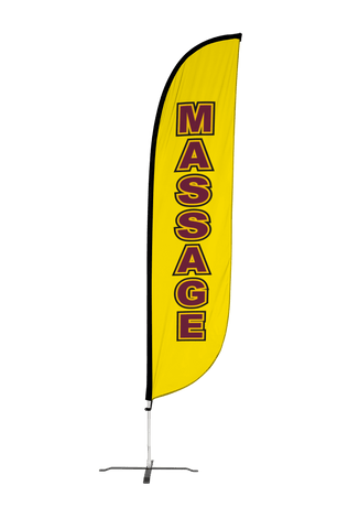 Massage Feather Flag