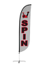 Image of Spin Feather Flag Grey