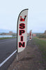 Image of Spin Feather Flag Grey