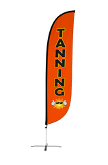 Tanning Feather Flag Orange