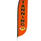 Tanning Feather Flag Orange