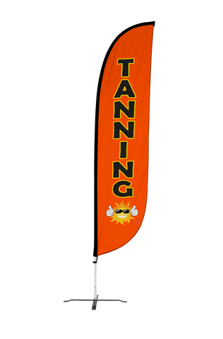 Tanning Feather Flag Orange