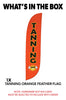 Image of Tanning Feather Flag Orange