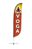 Image of Yoga Feather Flag Red