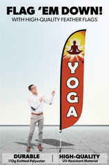 Yoga Feather Flag Red