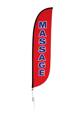 Massage Feather Flag