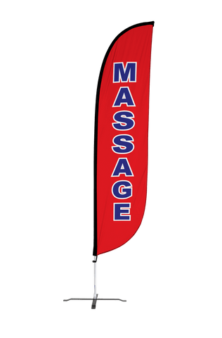 Massage Feather Flag
