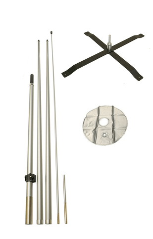12ft Feather Flag Pole Set X-Stand & Water Bag Set